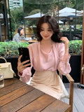 Not To Return] Xiu Xixi 13 Lines Of Spring Commuting Shirt Women Long Sleeve Top
