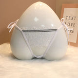 Eyelash Lace Thong Female Seduction Breathless Low-Rise Large-Size Shorts