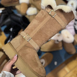 Boots Fur One Snow Boots Women's 2025 New Thick Bottom Women's High-Heeled Winter Thick Cotton