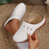 Summer New Women's Head Thick-Bottom Slippers Large-Size Round Head After The Short Space Leisure