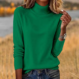 Sheintemu West Wind Long Sleeve Autumn Winter Turtleneck Sweater Women's