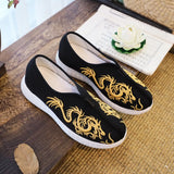 Zingj Men's Shoes Casual Cloth Shoes Father Shoes Fashion Three-Dimensional Relief Embroidered Soft Sole Walking Shoes Spring And Summer Style Men's Single