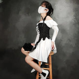 Autumn New Fashion Strap Fish Boned Deflower Petals Waist Corset Body Sleeveless Sexy