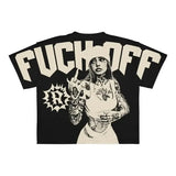 Y2K Harajuku Style T-Shirt Men's Hip-Hop Graphic Printing Cotton Punk