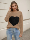 And Winter New Valentine's Day Knitted Shirt Collar Collar Love Velvet Sweater