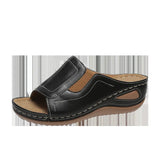 Toe Beach Slippers Women 2025 Summer Slope With Light PU Bottom Cold