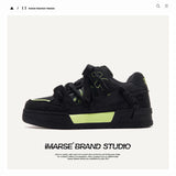 Shoes Niche Design Shoes With Small Black Shoes Bread Shoes Street Trend Men's And Women's Same Couple Shoes Men's Shoes Men's