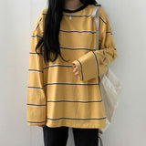 Vintage 90's Striped Oversized Long Sleeve TeeOutfit