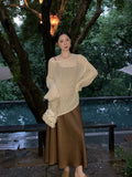 Xixi 2025 Autumn Dress New High-Waisted Vertiny Temperament Sling Dress High-End Long Dress Women