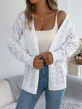 Early Autumn Casual Hollow Lantern Long-Sleeved Sleeve Sweater Long Coat Women's