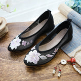 Zingj Heel Embroidered Cloth Shoes Summer Ladies Sandals Ethnic Style Fashion With Hanfu
