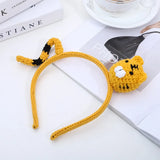 Zingj Wool Knitting Hair Band Female Super Cute Cute Children Slip Headband Autumn Winter Fashion Hair Card