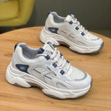 Dad Shoes Women In Tide 2025 Spring And Autumn New Breathable Thick Background Wear-Resistant Hong Kong Wind Blowing Street Leisure Sports