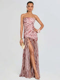 High-End Women's Sexy Bare-Back T-Breasted Dress Dress Dress Dress Dress Dress