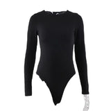 Zingj Autumn Winter New Women's Botop Bottom Round Collar Long Sleeve Jumpsuit