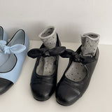 Fragrant Wind Comfortable Bow Flat Bottom Mary Precious Shoes In Spring 2025 New Light Mouth Soft Ballet
