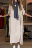 2025 Women's Summer Style Relaxed Casual Solid-Sleeved Cotton