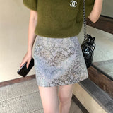 Price Does Not Return] Xixi Autumn Temperament High Waist Half-Body Skirt A Word Ass Short Skirt