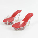 Zingj Korean Wedge 11CM Nightclub High Heels Trend Women's Shoes Show Pole Dancing Shoes Crystal