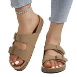Women's Spring And Summer New Women's Cool Slippers Big Size With Lazy One-Legged Thick Beach Shoes