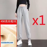 Zingj Pants Korean Version Loose Thin Students Tied Everything Ins Trend Casual Pants Autumn Women's Pants-Outfit