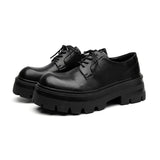 2025 New Platform Korean Version Casual Black Premium Sense Men's Business Fashion Derby