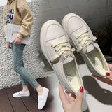 Shoes Women 2025 Spring New Board Shoes Leather Small White Shoes Women Korean Version Of Women's