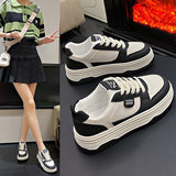 Version Of The Trend Of Small White Shoes Women In The Autumn Of 2025 New Buffler Shoes Thick Soles Casual Loose Cake Breathable Running