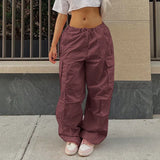 Street Overalls Autumn Low Waist Trousers Thin