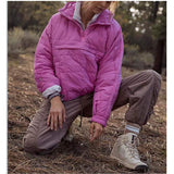 Autumn And Winter New Fashion Loose Long-Sleeved Hooded Cotton Jacket Warm