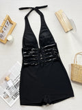 Zingj Single Swit 2024 Sexy Ladies Tex Swimwear