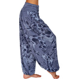 Printed Loose Casual Wide-leg Trousers