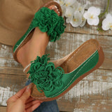 Slope And Beach Slippers Summer New Fish Mouth Flowers Comfortable Outdoor Beach Beach Shoes