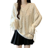 And Winter New Hook Hair Ball V. Loose Draw Rope Knitted Sweater Design Set