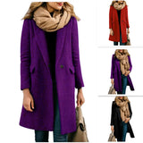 Autumn And Winter New Products Burst The Long Hair Of The Female Coat Dark Button Niot