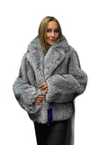 Winter Imitation Fur Coat Women's 1200 Grams Warm Plush