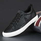The Autumn Of 2025, The New Low-Help Casual Leather Shoes Lazy Shoes Are Tight And The Embroidered Men's Men's Shoes Are Korean Men's