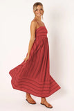 Zingj Spring And Summer Striped Suspenders Open Back Big Clear Fresh Air