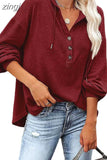 Spring Long Sleeve Oversized Hoodie Fashion V-Neck Hooded Sweatshirts Casual Loose Bat Sleeve Hoodies Women Tops