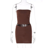 Women's Clothing 2024 New Summer Fashion Casual Word-And-T-Shirt Short Skirt