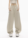 School Solid Color Baggy