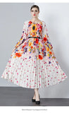 New Women's Dress Dress Oversized Dress Print 100 Folds T-Shirt With T-Shirt Holiday Casual