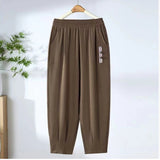 Mother Pants Summer Thin Eight-Point Pants High Waist Straight Middle-Grade Women's Trousers Loose