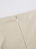 Vintage Pocket Long Cargo Skirt-Outfit