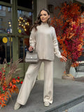 And Winter Long Sleeves Of Loose Casual Trousers Sweater Set Women Hot Selling Fork