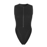 Zingj Cool And Refreshing Sexy Sleeveless Sleeveless Onesie Women's Fashion Pure Color Versatile Bodice