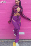 Women Lace Up PU Leather Pants Leggings Hollow Out High Waist Punk Trousers Drawstring Bandage Cut Out Tights