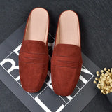 Bottom Half Slippers Women Fashion Side Head Casual Lazy Outside Wearing Muller Shoes Size