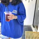 Women Students Girls Korean Style Loose All-match Summer Ulzzang Harajuku Half O-Neck Casual Clothing 2020 Lovely