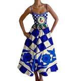 2025 New Women's Fashion Print Folds To The Waist Sling